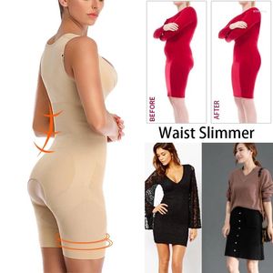 Damen Shapers Fajas Reductoras Levanta Cola Post Parto Cincher Body Shaper Frauen Vollkorsett Schlankheits-Body mit offenem Schritt