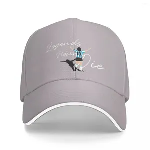 Ballkappen ElDiego Never Die Argentina Mehrfarbige Mütze mit Schirmmütze für Damen, personalisierte Visier-Outdoor-Hüte