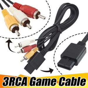 Cables 10pcs 1.8M 6FT AV TV RCA Video Cord Cable for Game Cube/for SNES GameCube/for N64 64 Game Cable Lowest Price