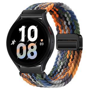 Ремешок 20 мм/22 мм для Samsung Galaxy Watch 4/5/6/5 pro/6 Classic/gear s3/active 2, плетеный браслет Solo-петля, Huawei GT 2e 3 4, ремешок