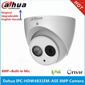 Dahua IPC-HDW4831EM-ASA Metal Kabuğu H2.65 Dahili mikrofon WDR IR 50M POE 8 MP IP Kamera Değiştirin IPC-HDW4830EM-AS CCTV