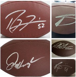 Diggs Thomas Shockey Dent Faulk Dent Samuel Harbaugh Urlacher Surtain Bosworth Madden Golladay Lewis Williams Autograferad Signerad Auto Collectible Football Ball