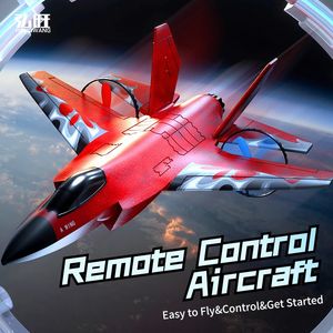 RC Plane EPP 2.4G Channel Glider Foam Planes Remote Control Foam Aircraft LED Lighting Simulate F35 Fighter Jet Toy for Children 240223