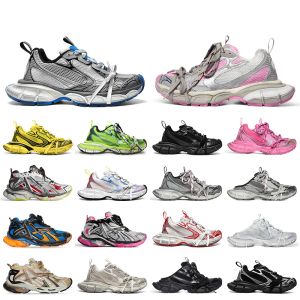 Track 3xl Erkek Günlük Tasarımcı Ayakkabı Kadınlar Gül Goldens Phantom Spor Kekatçıları Mule Loafers Ayakkabı Pembe Naylon Mesh Neon Üçlü Siyah Koşucular Büyük Düz Sole Trainers