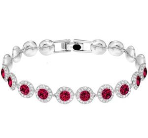 Swarovski Bracelet Designer Swarovski Jewelry Women Top Quality Bangle High Edition Full Diamond Twist Buckle Bracelet Using Elements Crystal Gem Bracelet 194f