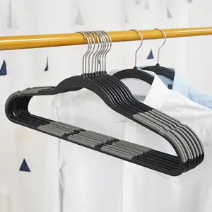 Hangers Traceless Clothes Hanger Plastic For Closet Organization 10pcs Anti-slip Set Space Saving Towel Coat