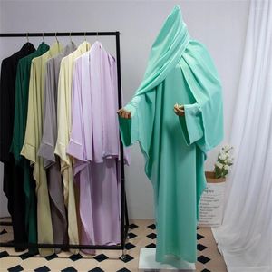 Ubranie etniczne Eid Djellaba Kobiet Muzułmańska sukienka modlitewna z hidżabem Pełna okładka Burqa Kaftan Dubai Turcja Abaya Islamska Ramadan szata