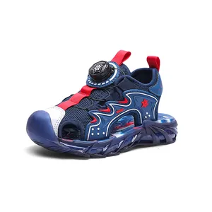 Xinbosi 211 Spring New Children's Rotating Button Baotou Sandals Outdoor Beach Shoes Breathable Men's and Women's Shoes