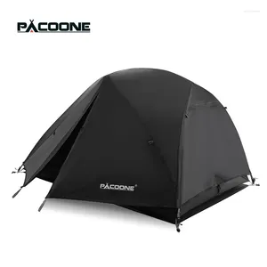 テントとシェルターPACOONE ULTRALIGHT 20Dナイロンキャンプテントポータブルバックパッキングサイクリング防水屋外ハイキングトラベルビーチ