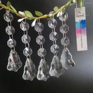 Ljuskrona Crystal Camal 5st Clear 37mm Xmas Tree Prismer Pendants Parts Pärlor Garland hängande Suncatcher Lamp Lighting Party Party