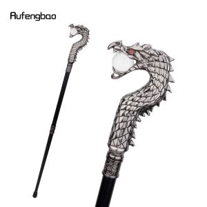 Dragon kafa ısırığı topu moda baston dekoratif sopa cospal vintage parti modaya uygun yürüyüş kamışı crosier 93cm