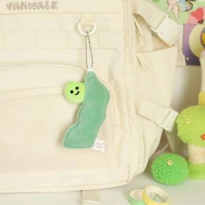 Keychains Fashion Vegetables Pendant Key Ring Plush Stuffed Cabbage Mushroom Keychain Backpack Decor Bag Hanging Accessory