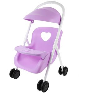 عربات صغيرة Stroller Starks Trolley Play Game Toy Movable Dolls Accessories Girls Baby House Sundries Rack 240223