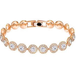 Swarovski Bracelet Designer Swarovski Jewelry Women Top Quality Bangle High Edition Full Diamond Twist Buckle Bracelet Using Elements Crystal Gem Bracelet 3dc5