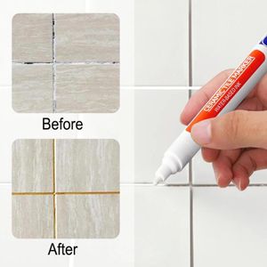 Bella Gap Pen Piastrelle in ceramica Piastrelle per pavimenti Mobili speciali Penna complementare Penna per correggere gli spazi che cambia colore Ad asciugatura rapida 12 colori