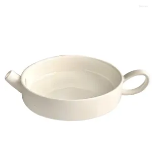 Piatti Piatti in ceramica stile nordico Set Rotondi Insalata Frutta Dessert Colazione Cucina occidentale Stoviglie