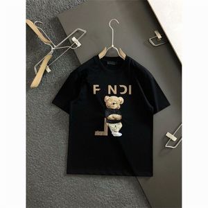 Tasarımcı T Shirt Erkek Fendis Gömlek Tshirts Moda Erkek Kadın Tasarımcıları Tişörtler Tees Giyim Üstleri Adam Sırtı Göğüs Leter Gömlek