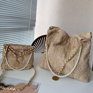 Woven Chains Bags Designer Brand Bag Pearl Totes Cross Body Luxury Handbag Fashion Shoulder High Quality Lady Women Letter Purse Phone Wallet Plain