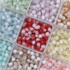 10mm Beads for Bracelets Red Color Necklace Earring Jewelry Making Supplies Kit for Adults Kids DIY Crafts Wholesale Round Crystal Loose Glass Beads