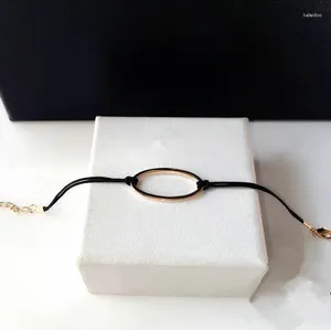 Charme pulseiras simples geométrica corda preta pulseiras para mulheres bijoux 2024 moda na moda jóias acessórios presente nwls204