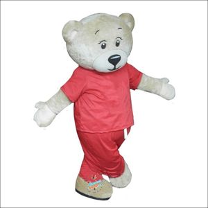Högkvalitativ björnmaskot kostymer jul fancy fest klänning tecknad karaktär outfit kostym vuxna storlek karneval påsk reklam temkläder