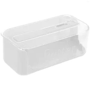 Plates Butter Crisper Dish For Refrigerator With Lid Tray Slicer Boxes Holder Plastic Dishes Dessert Countertop Container Storage