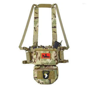 Jagdjacken Taktische Ausrüstung Weste Molle Zubehör Chest Rig Gear Plate Carrier