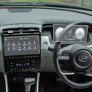 İç Aksesuarlar Araba GPS Navigtion Hyundai Tucson Highlander için Temperli Cam 2024 10.25 inç Gösterge Tablosu LCD Ekran Koruyucu Film