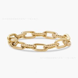 Chain DY Desginer David Yurma s Jewelry Simple and Elegant Popular Woven Twisted Rope Ring Fashion Luxury Wedding Gift 274 Q240507