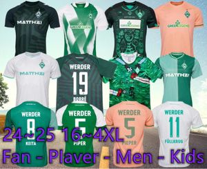 2023 2024 SV Werder Bremen 120. Fußballtrikot 125 Jahre Jubiläum Kit 23 24 Ducksch Bittencourt Buchanan Burke Friedl Keita Fullkrug Special Football-Hemds