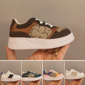 GGS Sneaker Tênis infantil plataforma de couro 755894 UPG20 2866 755894 AACIH 9081 Itália Design silhueta robusta Sapatos infantis calçados esportivos casuais