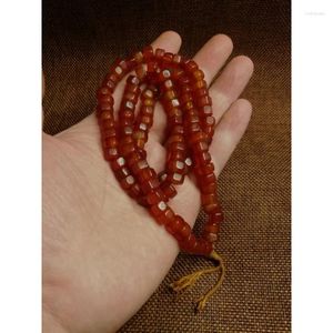 Strand Western Agate Red Spacer Beads String Vintage Multi-Edge Accessories Armband