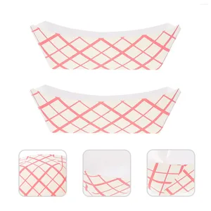 Disposable Dinnerware Tray Gathering Accessory Paper Trays Dessert Convenient Boat Supply Party Household Multi-function