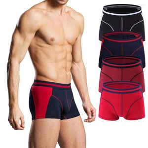 Cuecas 2024 Moda Masculina Colorido Algodão Sólido Conforto 95% Cueca Boxer 6.27