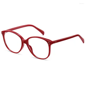 Óculos de sol quadros 52mm retro moda anti luz azul gato olho óculos quadro para mulheres tr90 alta qualidade lente clara tendência óculos 5003
