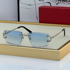 CT0092 Hochwertige, klassische Luxus-Sonnenbrille, Retro, rahmenlos, Markendesign, Strand, polarisiertes Glas, Outdoor-Sonnenbrille, Metallrahmen, modisch, mit Originalverpackung und Etui