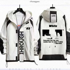 OFF WHITE Ow03 Estrela Seta Dupla Carta Roupas Jaqueta Com Capuz Para Homens E Mulheres Jl 899