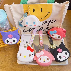 Ins Kawaii Silicon Wallet Ceychain Jewelry Schoolbag Propack Protsion Hanger Kids Toy Gifts