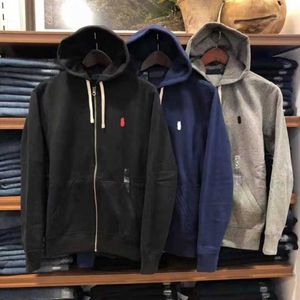 Mens Hoodies Moletons Designer Mens Hoodies Ralp Laure Moletons Mulheres Camisola Zip Metade Alta Qualidade Hoodie Solto Cavalo Jaquetas Polo Mens Clothig Top Asiático SIZ