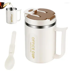 Water Bottles 500ml Stainless Steel Thermal Cups Coffee Mug With Straw Travel Car Flask Insulated Cup Milk Tea Bottle