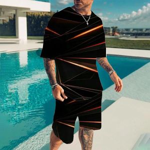 Running Sets Men's Short Suit 2 Piece Summer Sports Sleeve And Men Dress Shirt Tie Set Mens Modern Fit Chicken Suite