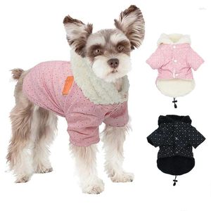 Odzież dla psa zima berber polarowa podszewka ubrania zwierząt domowych dla małych psów ubrania odzieży chihuahua ciepła kurtka Yorkies Pug Costume S-xl