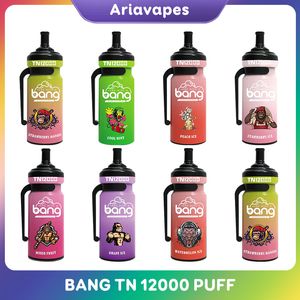 Oryginalny Bang TN 12000 Puffs Dostępowe E papierosy Vape Pen 20 ml Pod 600 mAh akumulator akumulatorowy