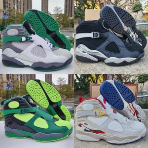 8 8S Basketbol Ayakkabıları Oregon Solefly Chrome South Beach Aqua Siyah Serin Gri Samuray Kadın Erkek Spor Eğitmenleri Spor Ayakkabıları Boyut