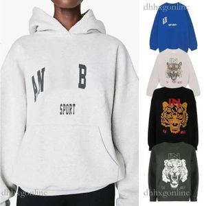 2024 Designer Anines Pullover Top Classic Letter Embroidery Inside Fleece Round Neck Bing Sweatshirt Long Sleeves Hoodie Womens Ab Sports Loose Hoodies 668vvv