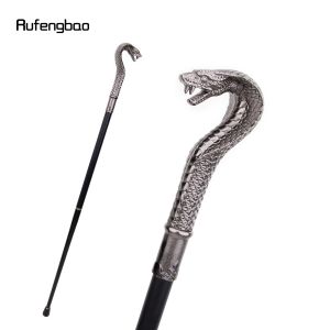 Silver Luxury Snake Handle Fashion Walking Stick For Party Decorative Walking Cane Elegant Crosier Knob Walking Stick 93cm