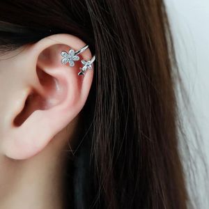 Stud Earrings Trendy Silver Gold Color Hoop Screw Flower Butterfly For Women Girl Gift Fashion Jewelry Dropship Wholesale