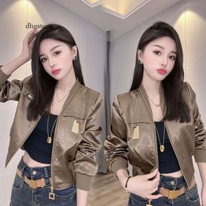 Internet Celebrity High-End New Style Stylish Short Autumn Baseball Work Suit Dxhetsanda Långärmad skinnjacka