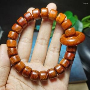 Strand Tibet Yak Bone Beads Horn Crafts Tillbehör Män och kvinnor par med flexibelt ringarmband