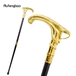 Golden Snake Coiled Fashion Walking Stick Decorative Cospaly Vintage Party Fashionabla Walking Cane Halloween Crosier 93cm